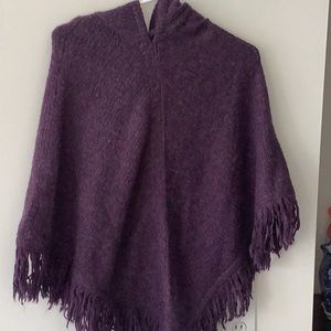 Purple poncho